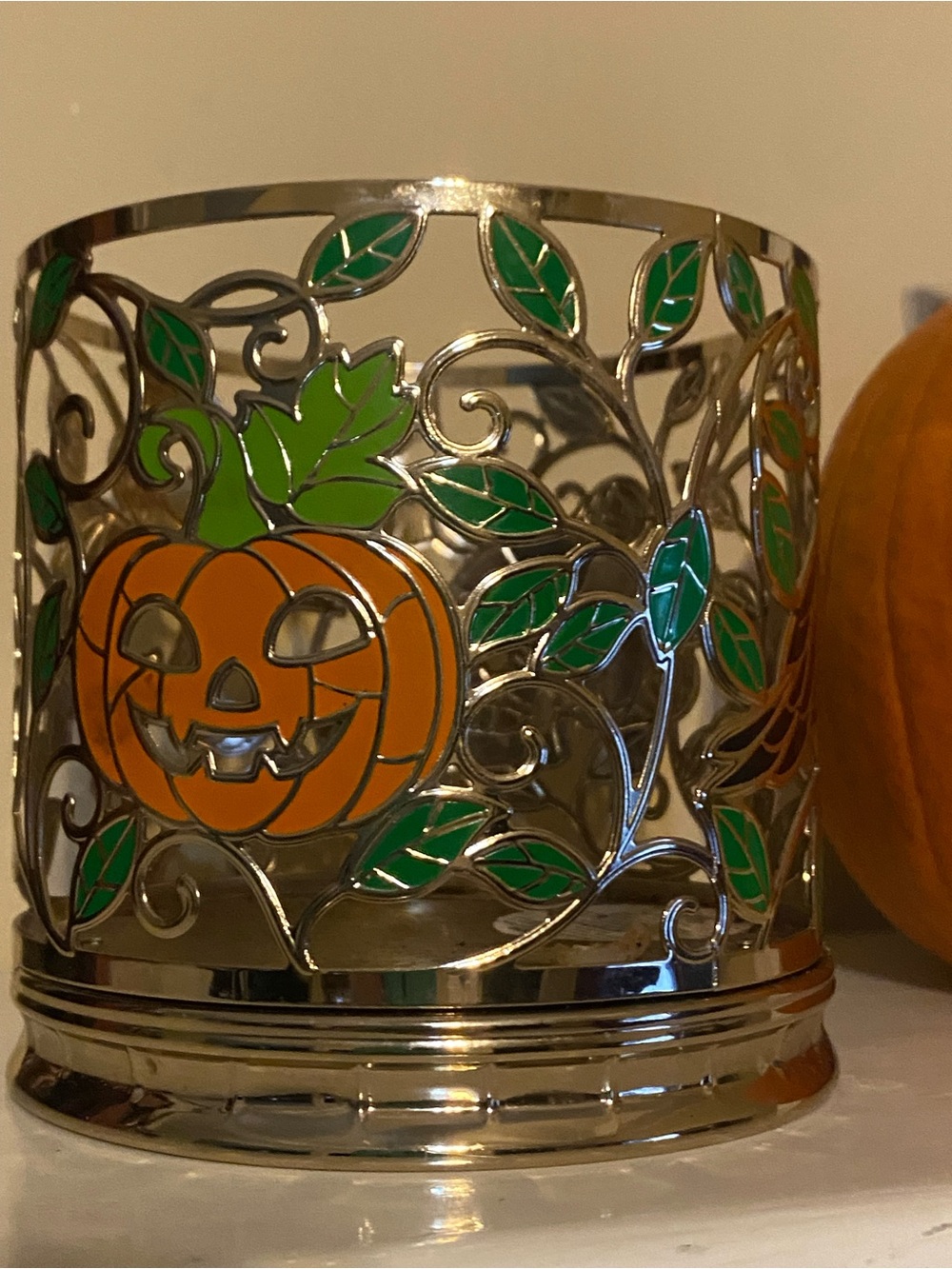 Bath & Body Works halloween Metal Candle Holder
